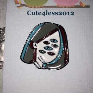 Multiple Eyes Girl Pin Brooch